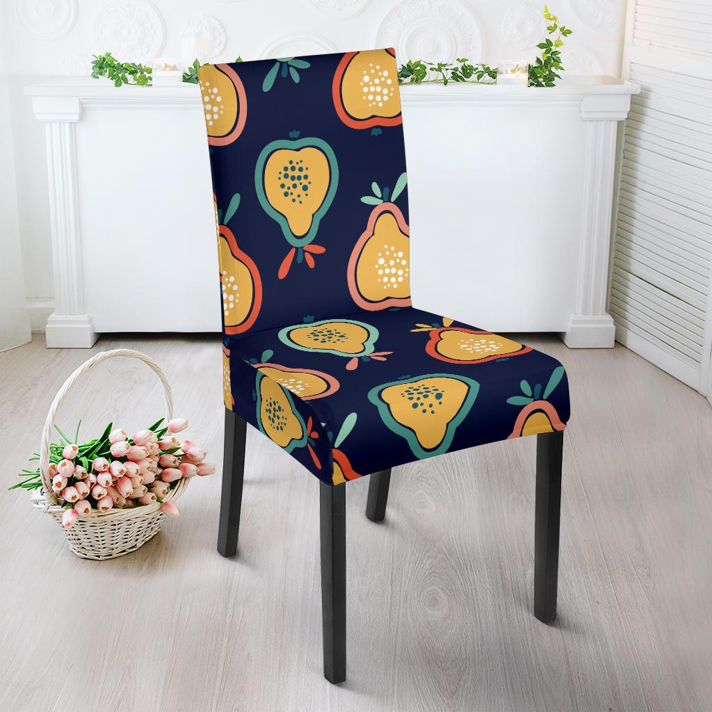 Pear Pattern Print Design PE03 Dining Chair Slipcover-JORJUNE.COM