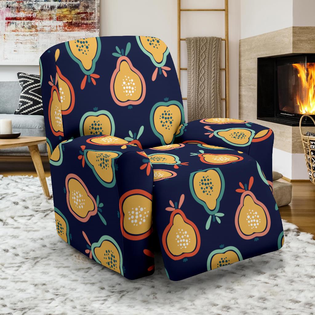 Pear Pattern Print Design PE03 Recliner Slipcover-JORJUNE.COM
