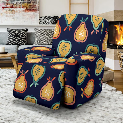 Pear Pattern Print Design PE03 Recliner Slipcover-JORJUNE.COM