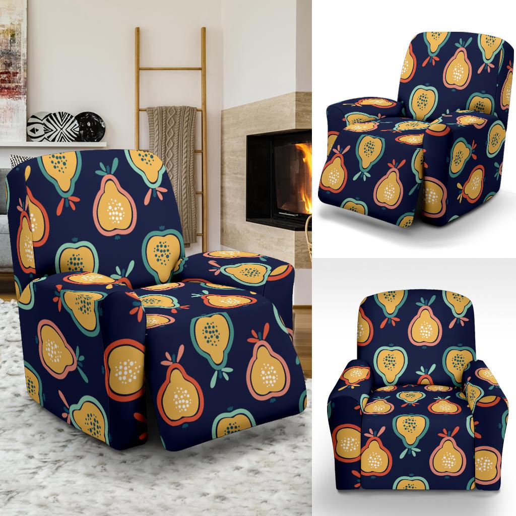 Pear Pattern Print Design PE03 Recliner Slipcover-JORJUNE.COM
