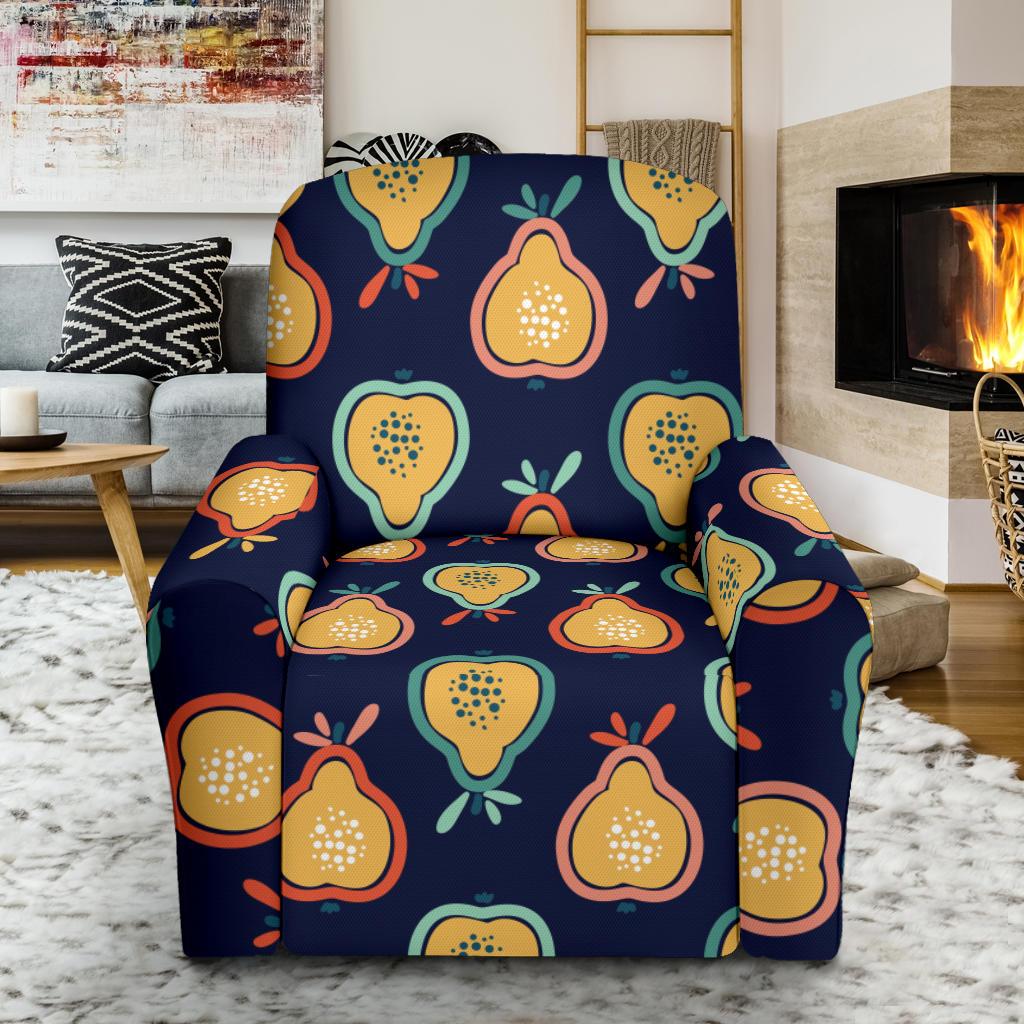 Pear Pattern Print Design PE03 Recliner Slipcover-JORJUNE.COM