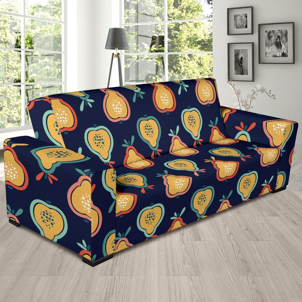 Pear Pattern Print Design PE03 Sofa Slipcover-JORJUNE.COM