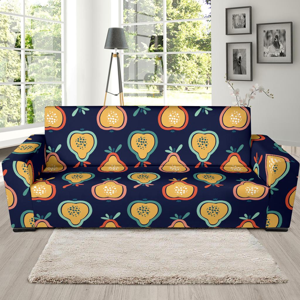 Pear Pattern Print Design PE03 Sofa Slipcover-JORJUNE.COM