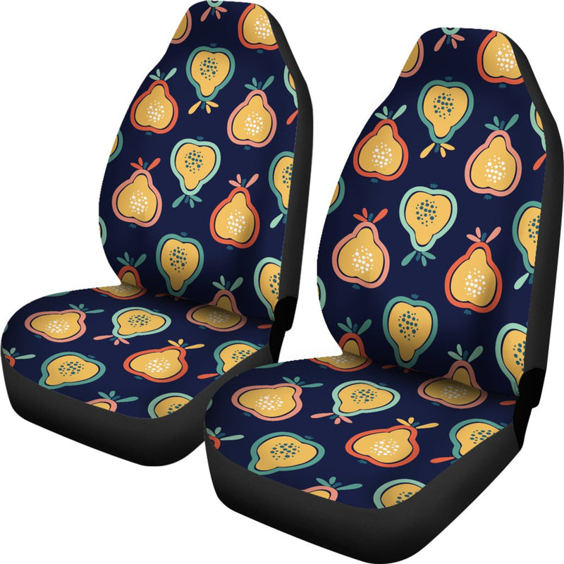 Pear Pattern Print Design PE03 Universal Fit Car Seat Covers-JorJune