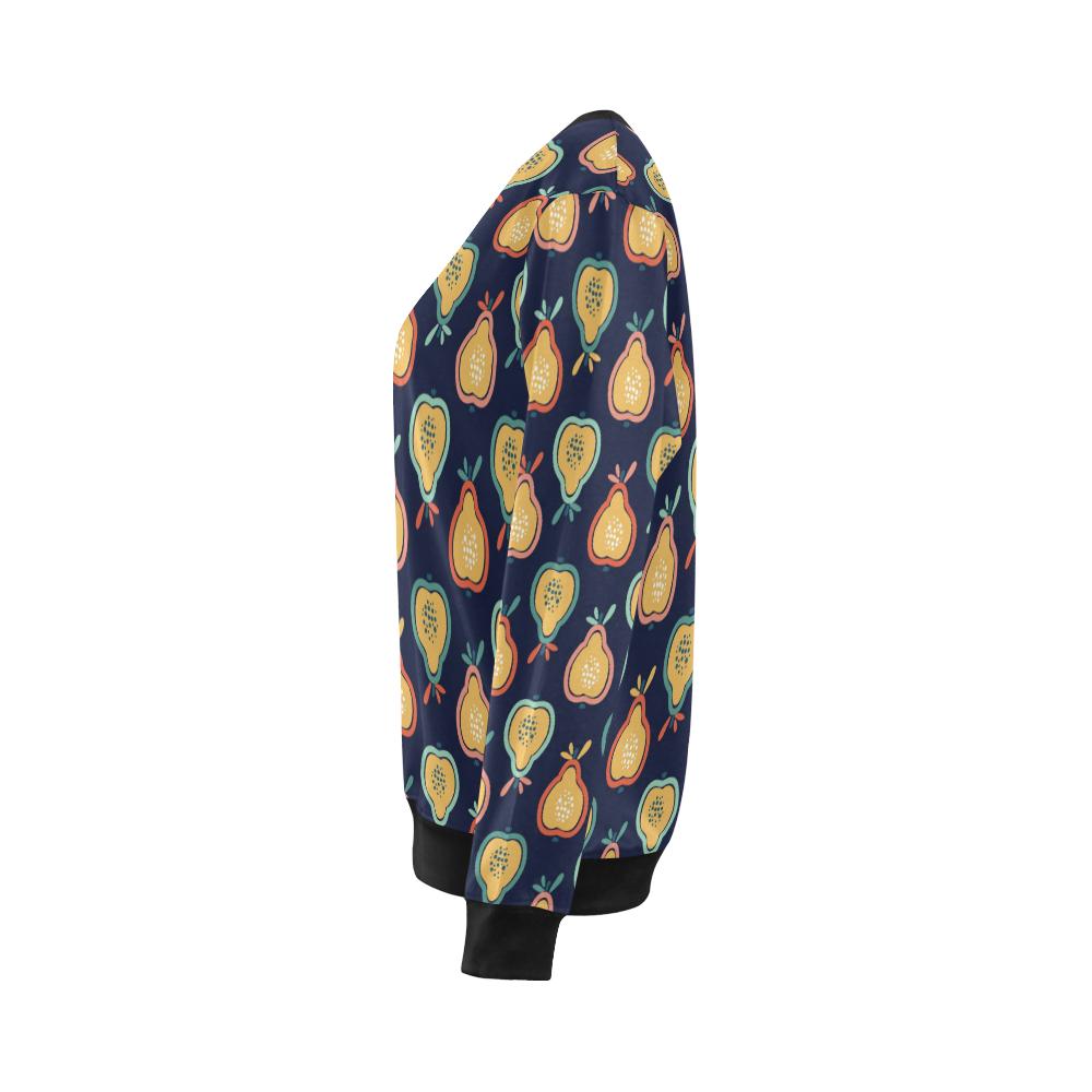Pear Pattern Print Design PE03 Women Long Sleeve Sweatshirt-JorJune