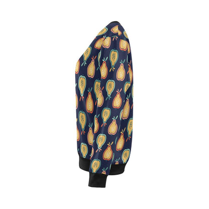 Pear Pattern Print Design PE03 Women Long Sleeve Sweatshirt-JorJune