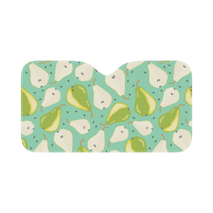 Pear Pattern Print Design PE04 Car Sun Shade-JorJune