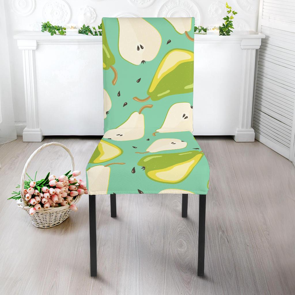 Pear Pattern Print Design PE04 Dining Chair Slipcover-JORJUNE.COM