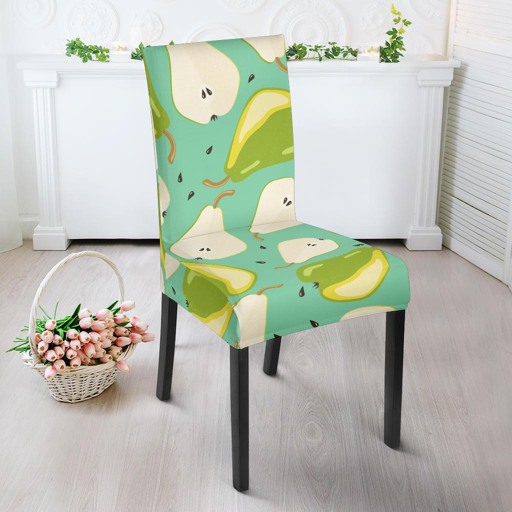 Pear Pattern Print Design PE04 Dining Chair Slipcover-JORJUNE.COM