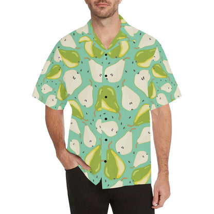 Pear Pattern Print Design PE04 Men Hawaiian Shirt-JorJune