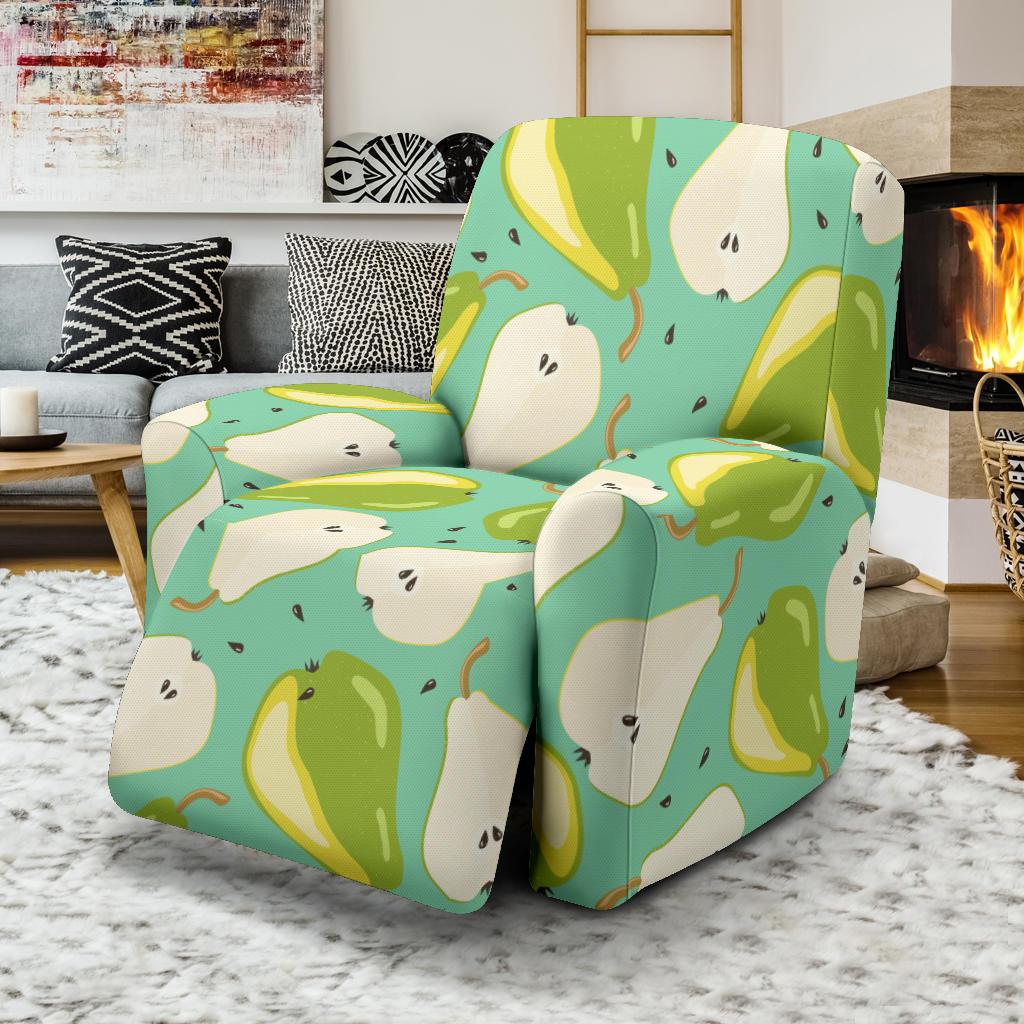 Pear Pattern Print Design PE04 Recliner Slipcover-JORJUNE.COM