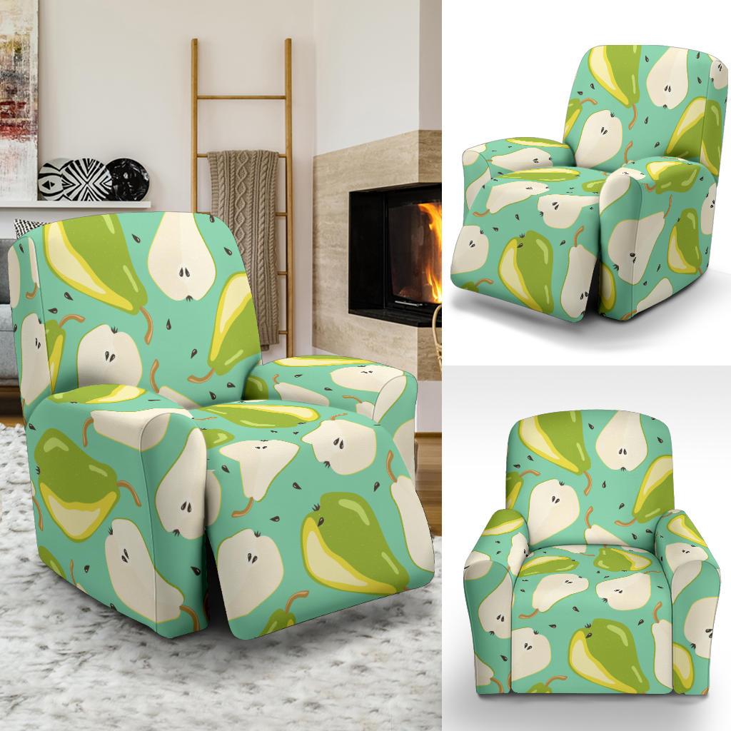 Pear Pattern Print Design PE04 Recliner Slipcover-JORJUNE.COM
