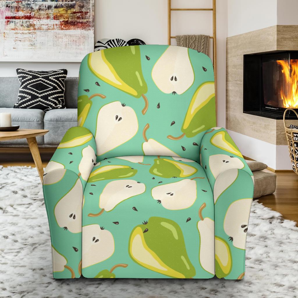 Pear Pattern Print Design PE04 Recliner Slipcover-JORJUNE.COM