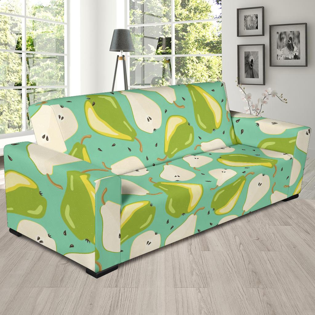 Pear Pattern Print Design PE04 Sofa Slipcover-JORJUNE.COM