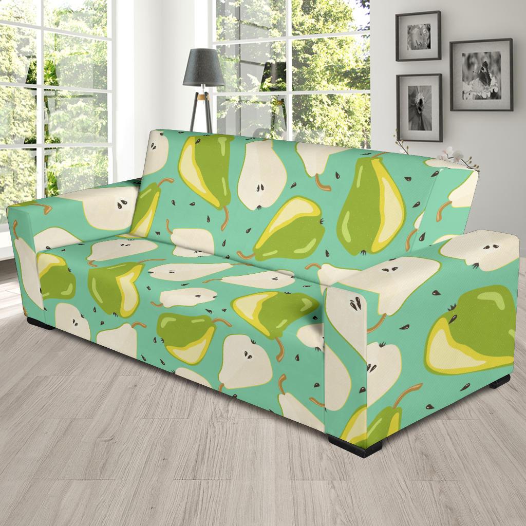 Pear Pattern Print Design PE04 Sofa Slipcover-JORJUNE.COM