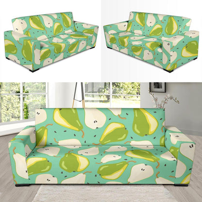 Pear Pattern Print Design PE04 Sofa Slipcover-JORJUNE.COM