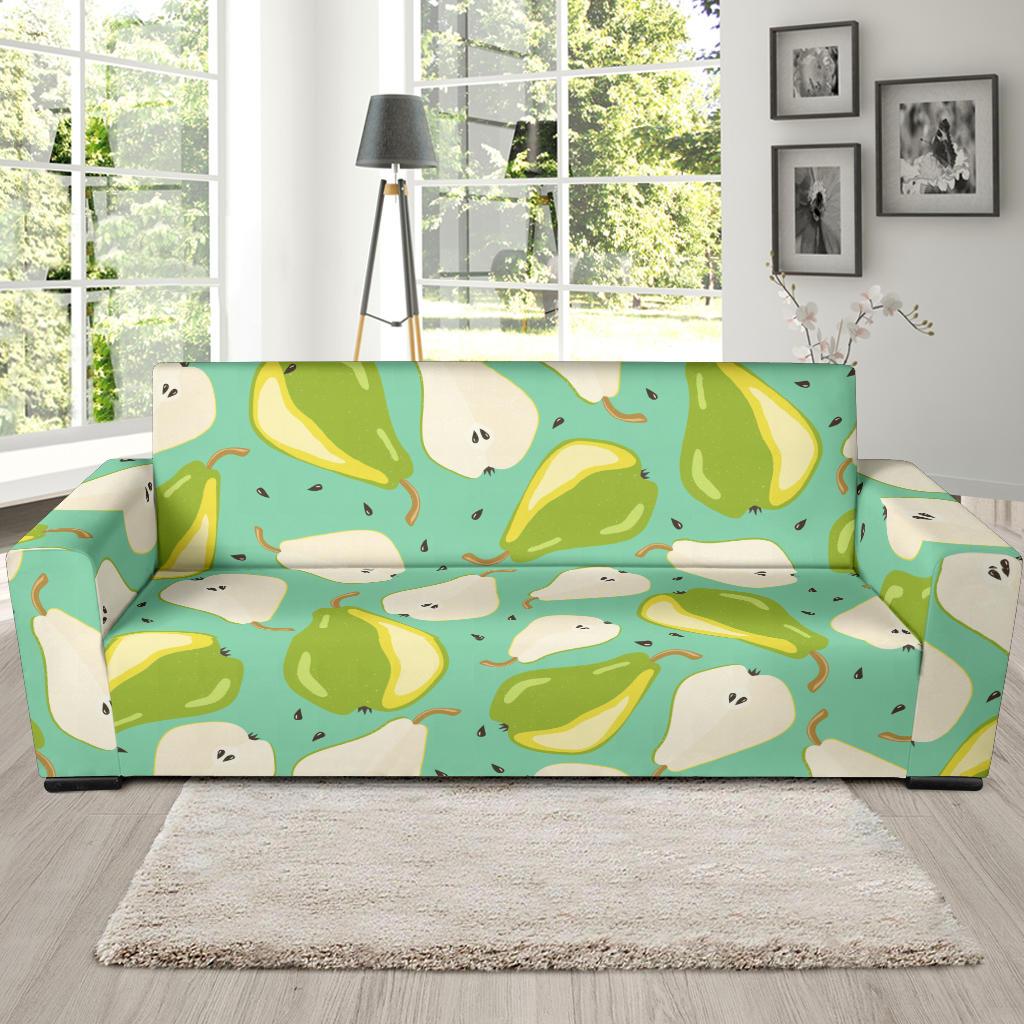 Pear Pattern Print Design PE04 Sofa Slipcover-JORJUNE.COM