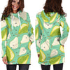 Pear Pattern Print Design PE04 Women Hoodie Dress