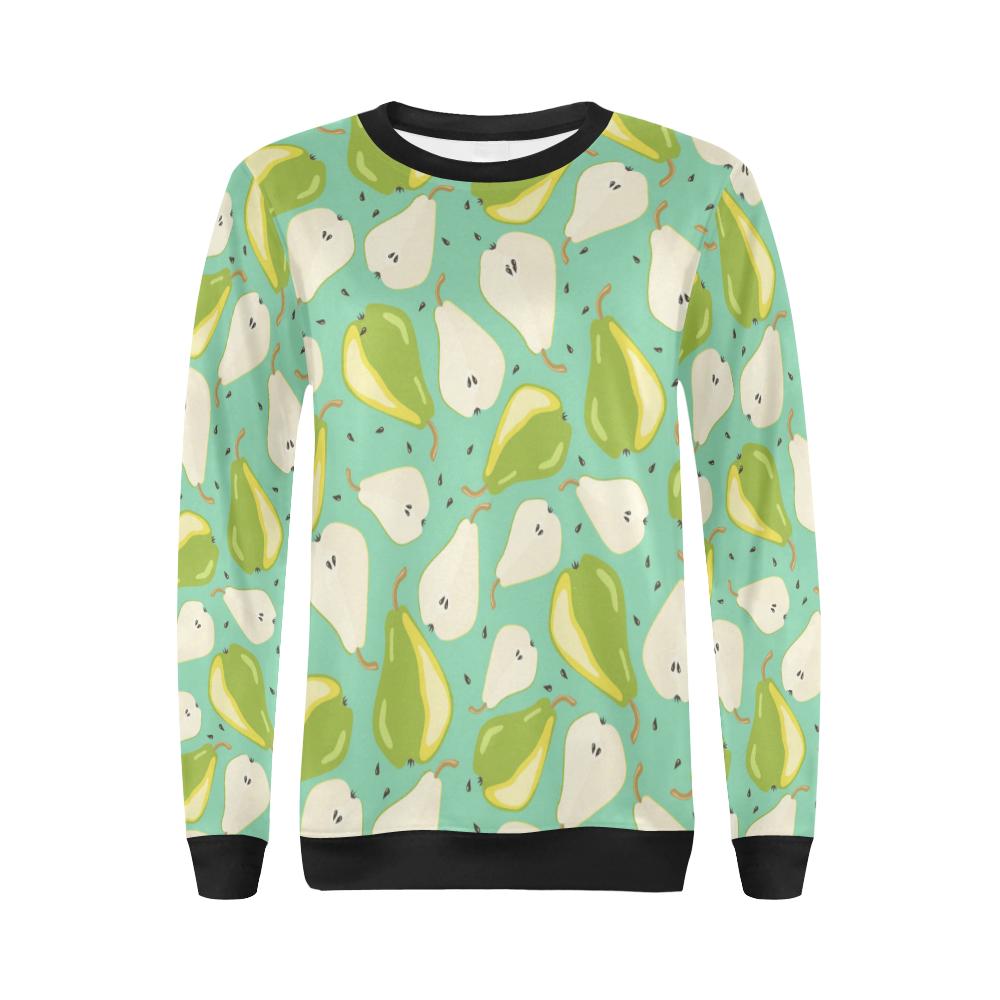 Pear Pattern Print Design PE04 Women Long Sleeve Sweatshirt-JorJune