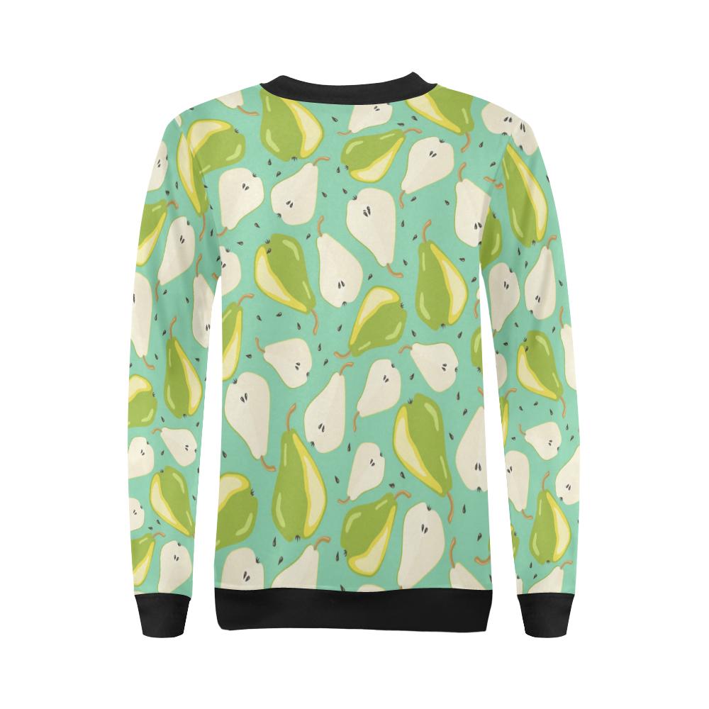 Pear Pattern Print Design PE04 Women Long Sleeve Sweatshirt-JorJune