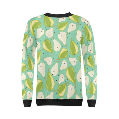 Pear Pattern Print Design PE04 Women Long Sleeve Sweatshirt-JorJune
