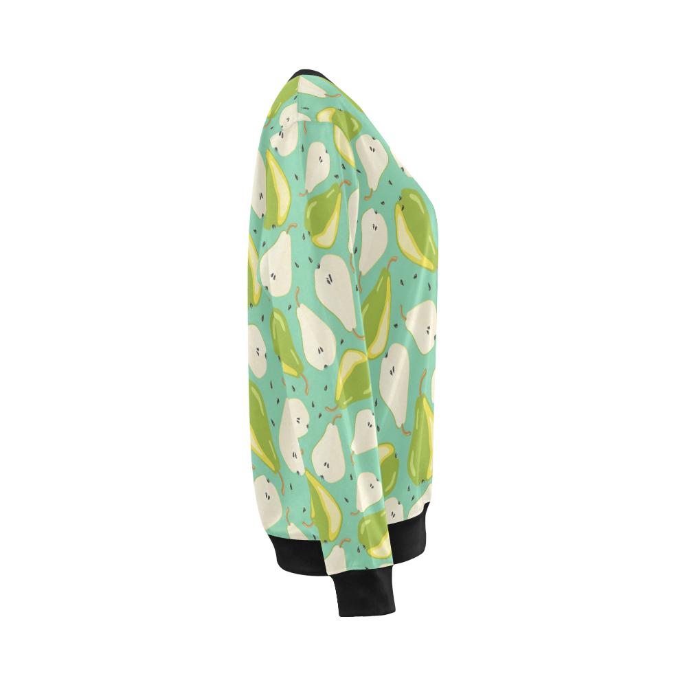 Pear Pattern Print Design PE04 Women Long Sleeve Sweatshirt-JorJune