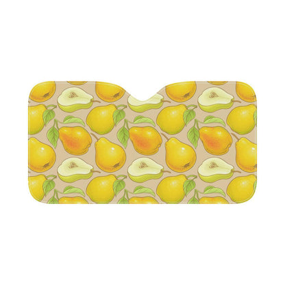Pear Pattern Print Design PE05 Car Sun Shade-JorJune