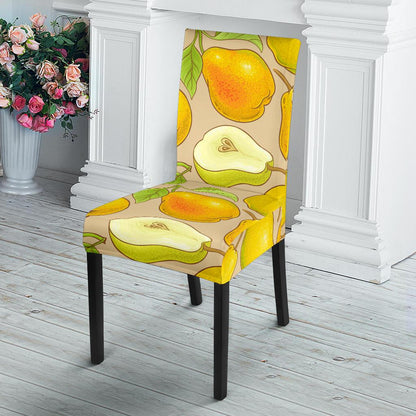 Pear Pattern Print Design PE05 Dining Chair Slipcover-JORJUNE.COM