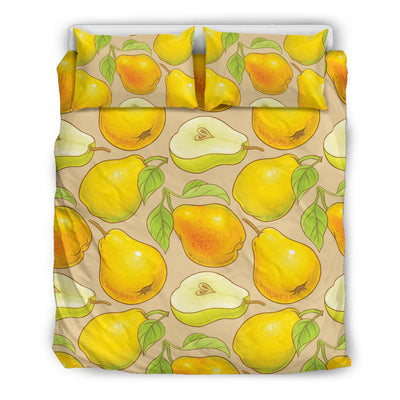 Pear Pattern Print Design PE05 Duvet Cover Bedding Set-JORJUNE.COM