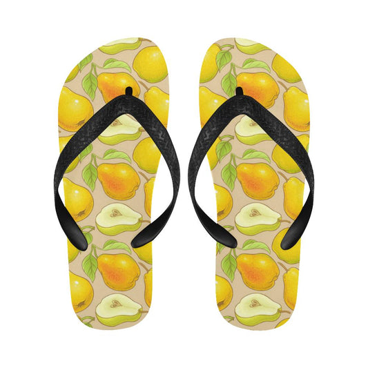 Pear Pattern Print Design PE05 Flip Flops-JorJune