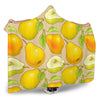 Pear Pattern Print Design PE05 Hooded Blanket-JORJUNE.COM