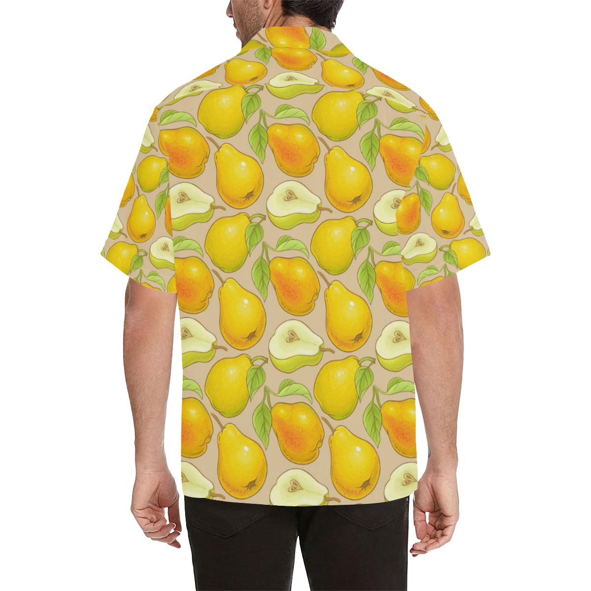 Pear Pattern Print Design PE05 Men Hawaiian Shirt-JorJune
