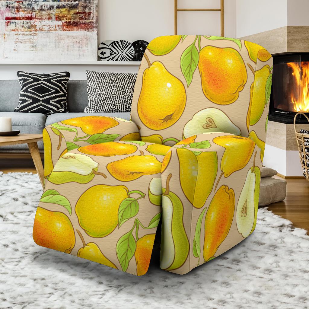 Pear Pattern Print Design PE05 Recliner Slipcover-JORJUNE.COM
