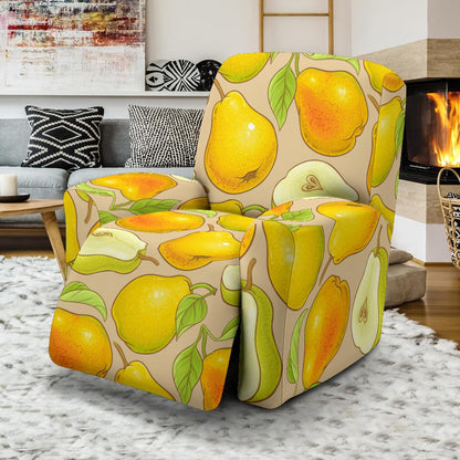 Pear Pattern Print Design PE05 Recliner Slipcover-JORJUNE.COM
