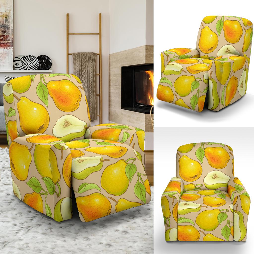 Pear Pattern Print Design PE05 Recliner Slipcover-JORJUNE.COM