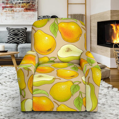 Pear Pattern Print Design PE05 Recliner Slipcover-JORJUNE.COM