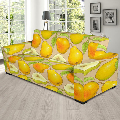 Pear Pattern Print Design PE05 Sofa Slipcover-JORJUNE.COM