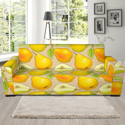 Pear Pattern Print Design PE05 Sofa Slipcover-JORJUNE.COM