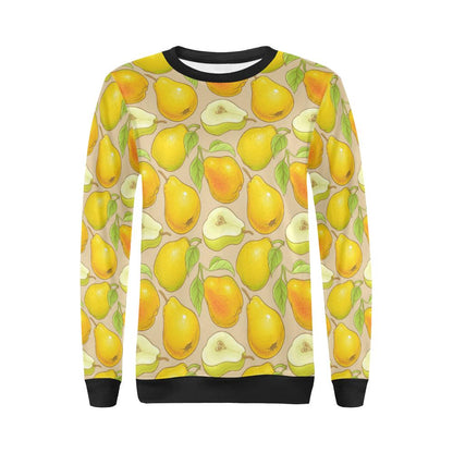Pear Pattern Print Design PE05 Women Long Sleeve Sweatshirt-JorJune