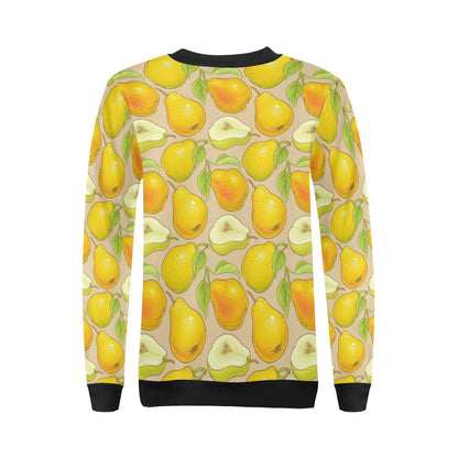 Pear Pattern Print Design PE05 Women Long Sleeve Sweatshirt-JorJune