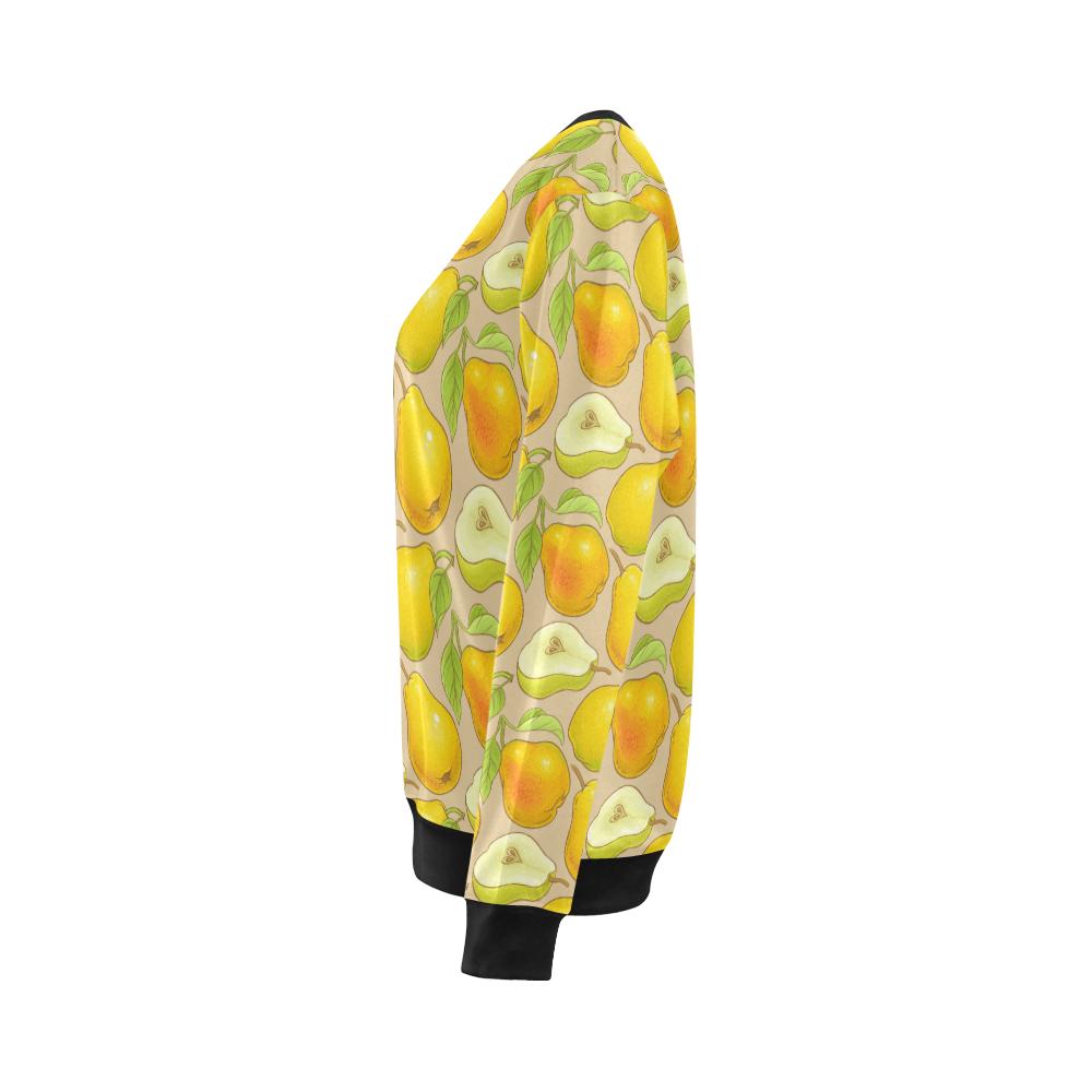 Pear Pattern Print Design PE05 Women Long Sleeve Sweatshirt-JorJune