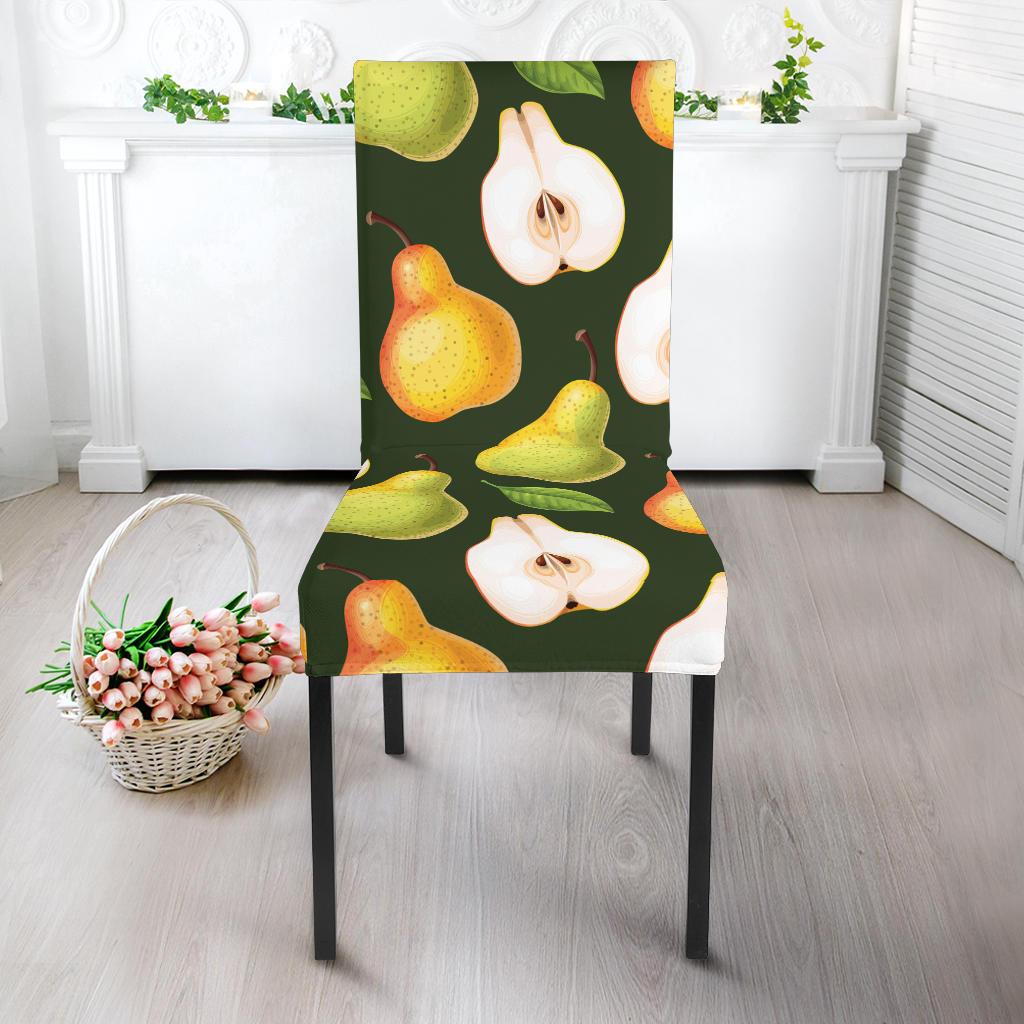 Pear Pattern Print Design PE06 Dining Chair Slipcover-JORJUNE.COM