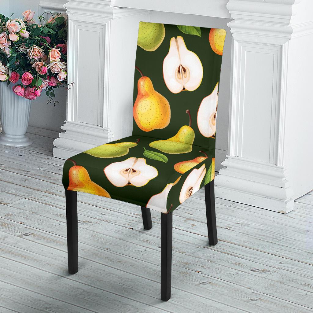 Pear Pattern Print Design PE06 Dining Chair Slipcover-JORJUNE.COM