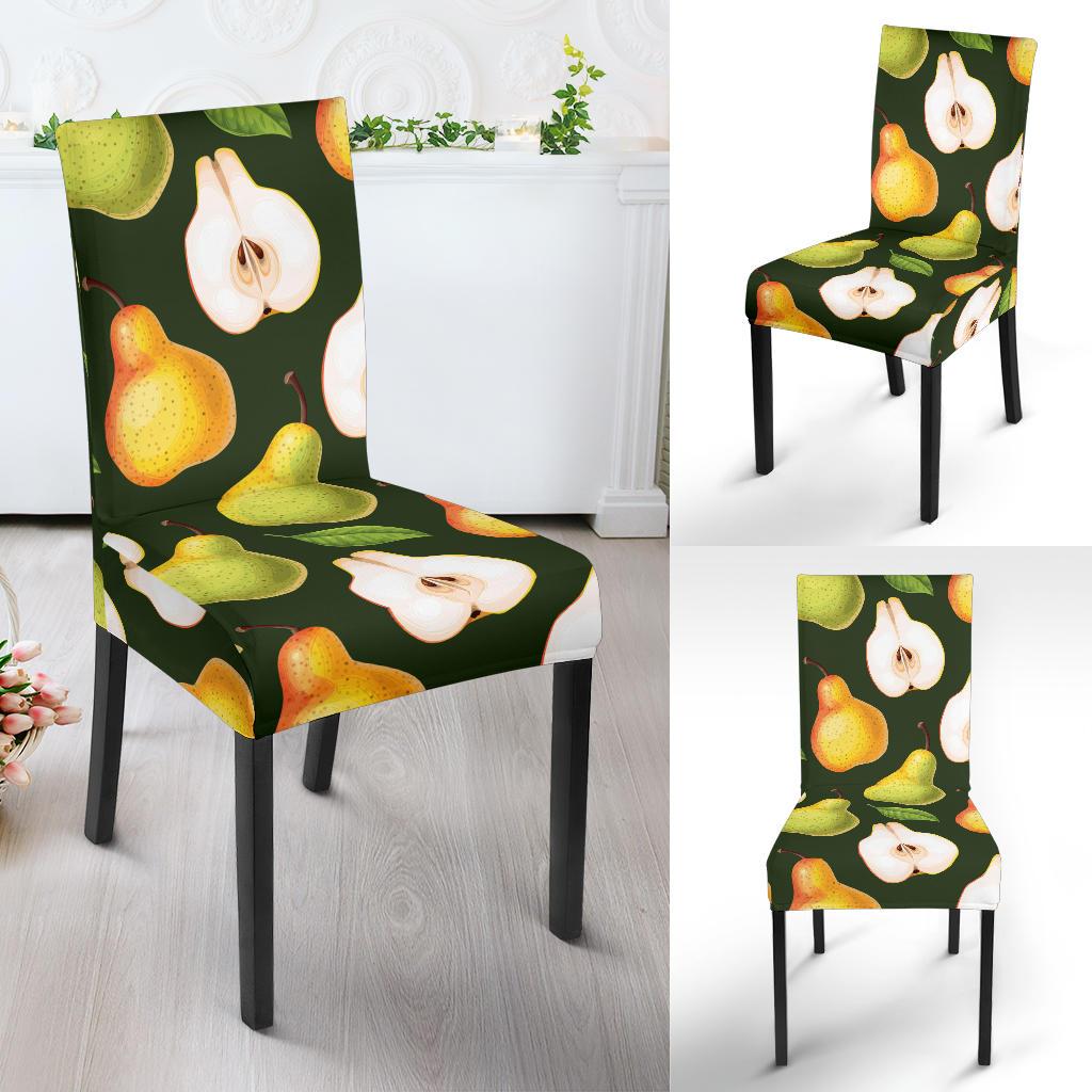 Pear Pattern Print Design PE06 Dining Chair Slipcover-JORJUNE.COM