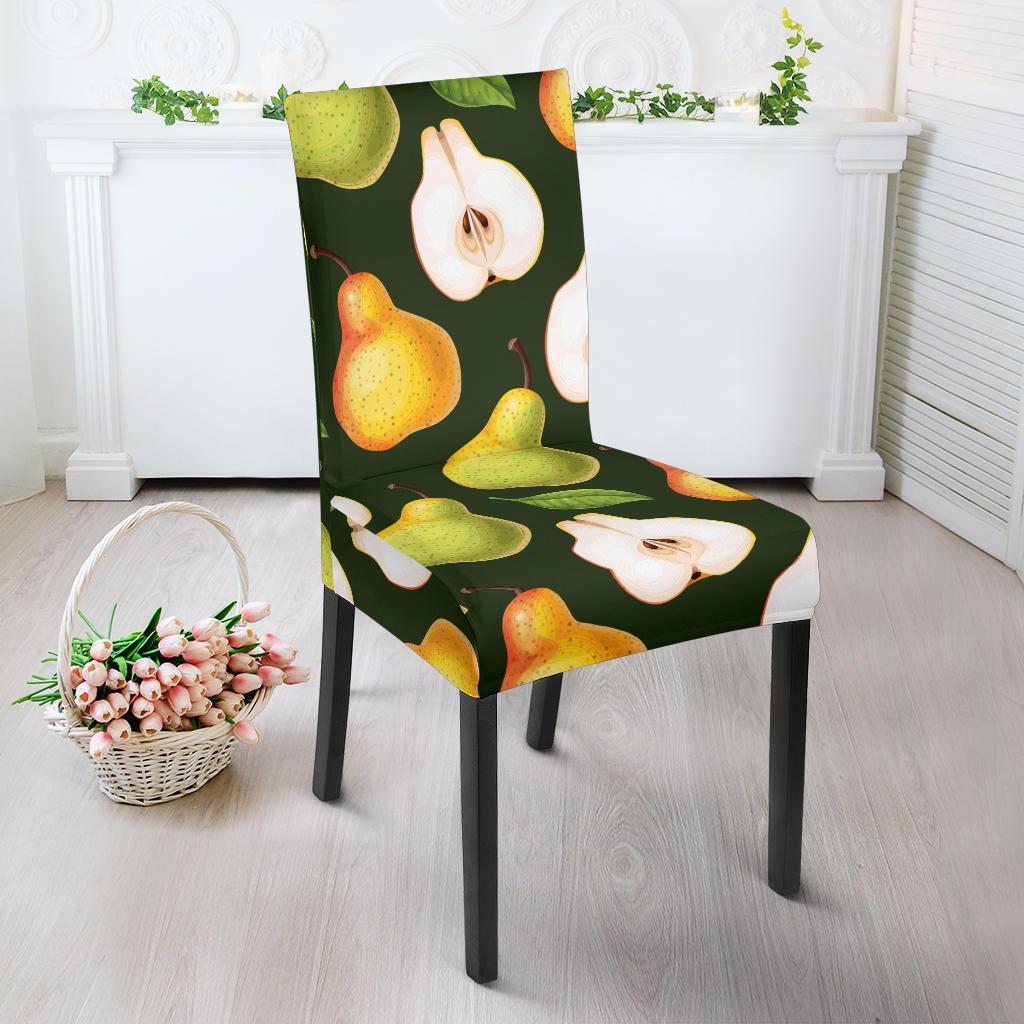 Pear Pattern Print Design PE06 Dining Chair Slipcover-JORJUNE.COM