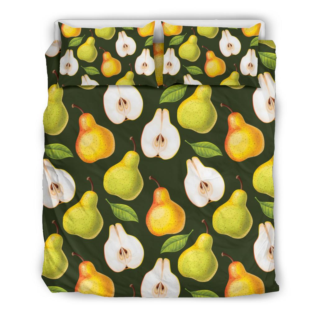 Pear Pattern Print Design PE06 Duvet Cover Bedding Set-JORJUNE.COM