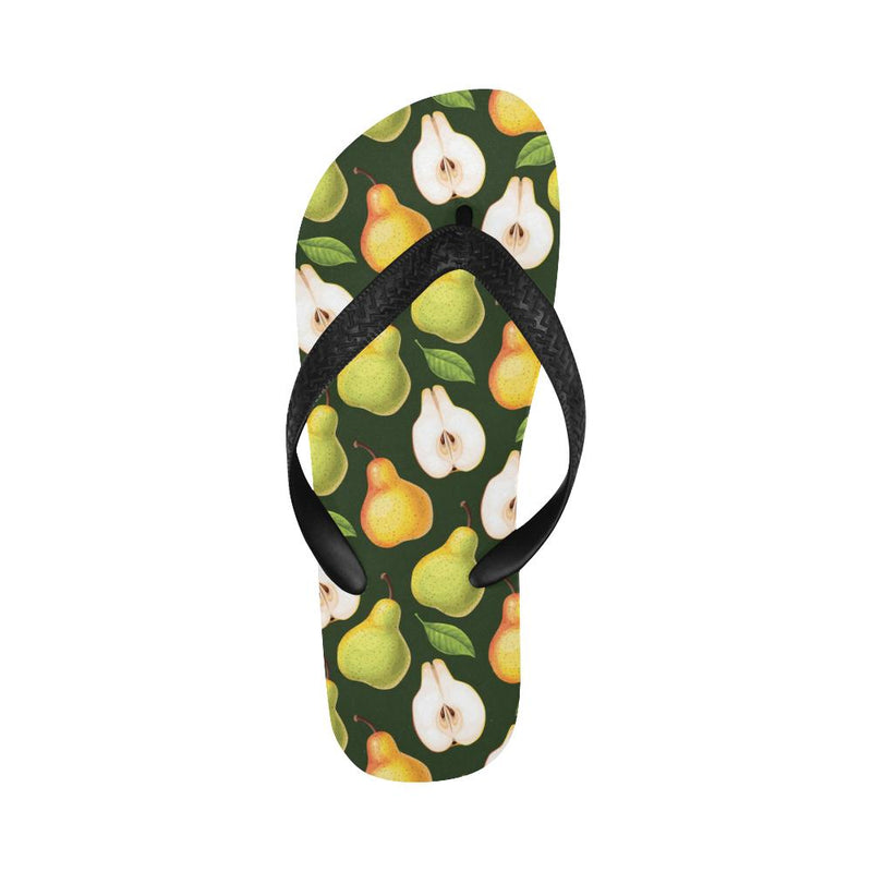 Pear Pattern Print Design PE06 Flip Flops-JorJune