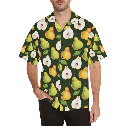 Pear Pattern Print Design PE06 Men Hawaiian Shirt-JorJune