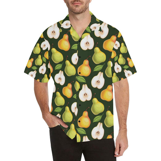 Pear Pattern Print Design PE06 Men Hawaiian Shirt-JorJune