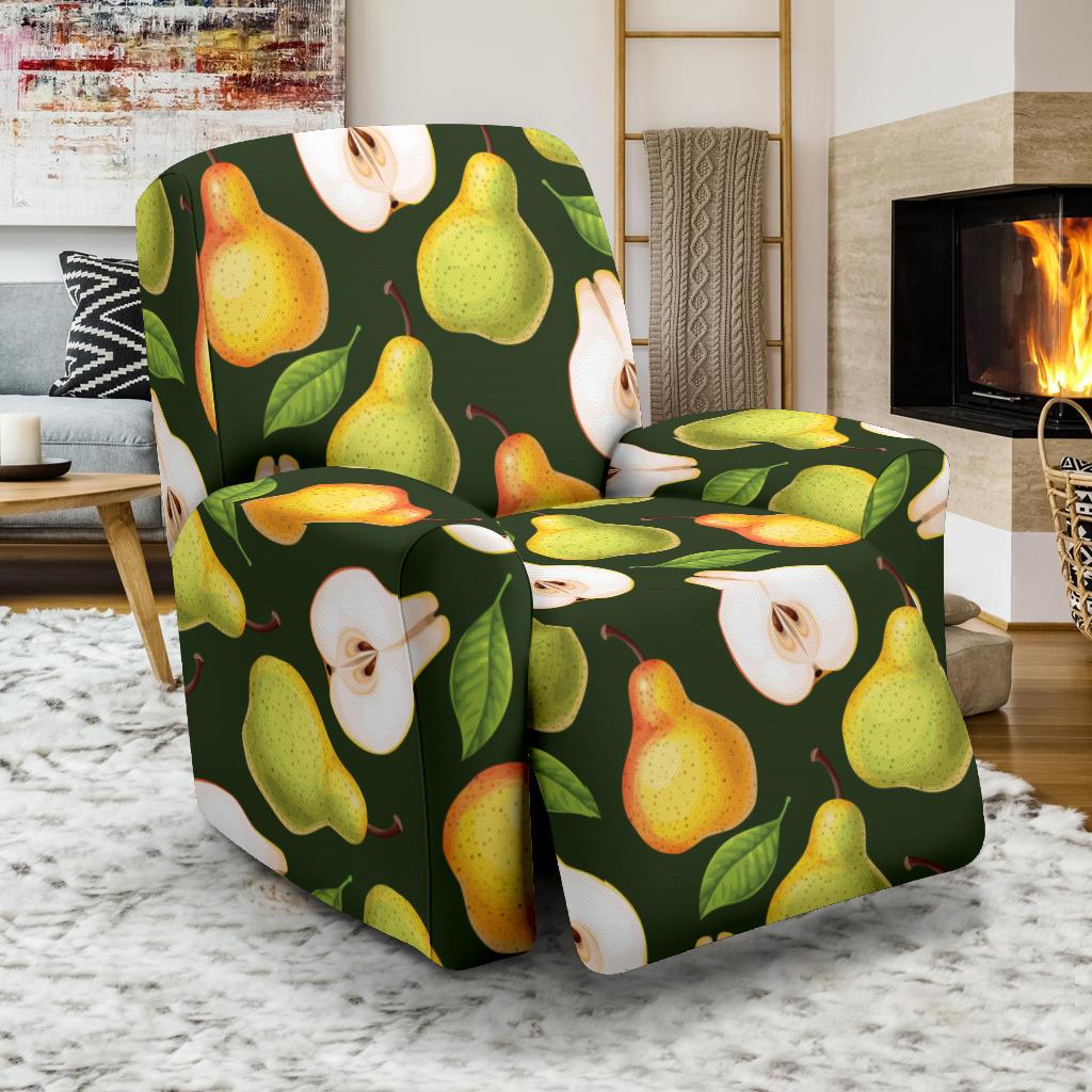 Pear Pattern Print Design PE06 Recliner Slipcover-JORJUNE.COM